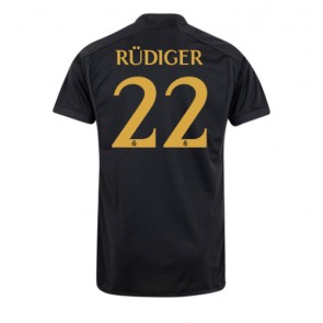 Real Madrid Antonio Rudiger #22 Tredjetröja 2023-24 Kortärmad